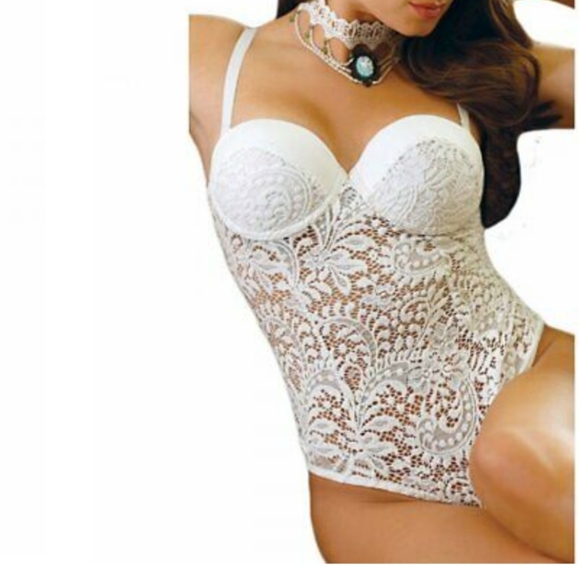 Ohyeahlady white one piece lingerie NWOT - Picture 1 of 13
